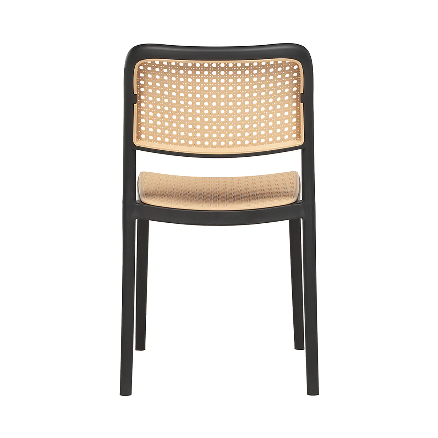 Silla de Terraza Beige Tipo Rejilla de Polipropileno 6