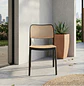 Silla de Terraza Beige Tipo Rejilla de Polipropileno - Miniatura 1