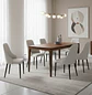 Juego de Comedor Moderno de Madera con 4 y 6 Sillas Tapizada  - Miniatura 1