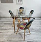 Comedor Moderno Vidrio con 4 Sillas Patchwork Davinci - Miniatura 6