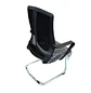 Silla Fija de Visita y Oficina Ergonómica de Malla Negra con Apoyabrazos - Miniatura 4