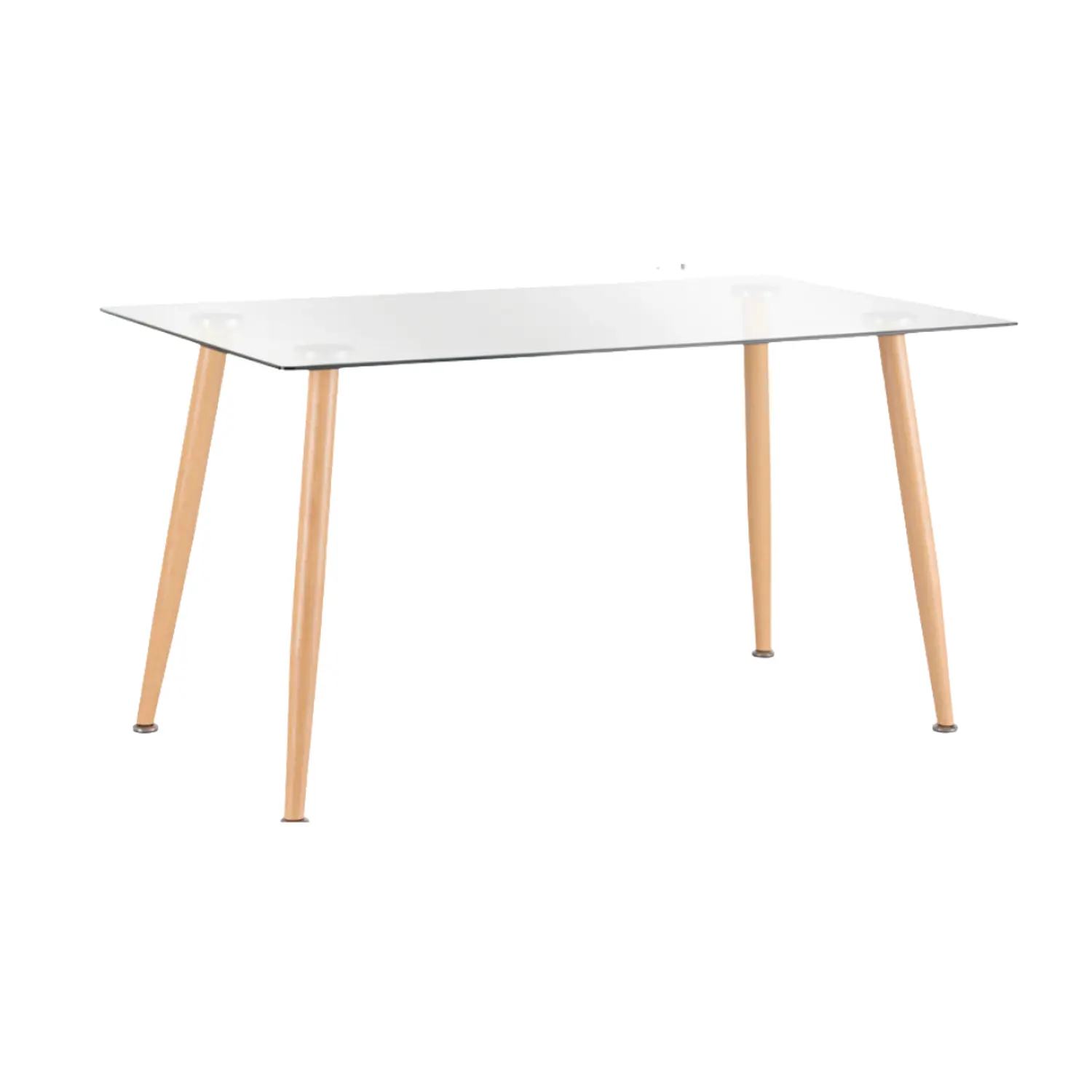 Comedor de Vidrio Rectangular y 6 Sillas Mariposa Davinci 2