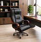Silla de Escritorio Gerencial Ergonómica Ejecutiva en cuero con Base de Madera para Oficina - Miniatura 1