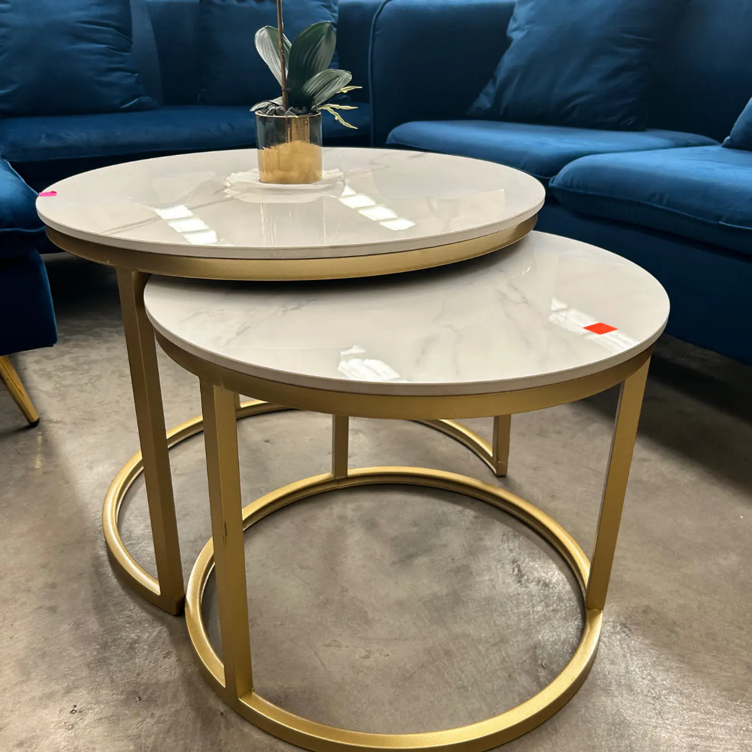 Mesa de Centro Doble Nido con Cubierta Piedra Sinterizada 5