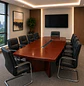 Mesa de Reuniones Rectangular de Madera para Oficina - Miniatura 1