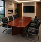 Mesa de Reuniones Rectangular de Madera para Oficina - Miniatura 2