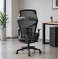 Silla de Escritorio para Oficina Reclinable Ergonómica con Apoya Pies y Malla Negra - Miniatura 3