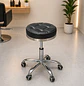 Banquito Barbería Estética Giratorio Hidráulico con Ruedas Profesional - Miniatura 2