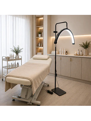 Lámpara LED Media Luna Profesional Estética Regulable 3 Tonos