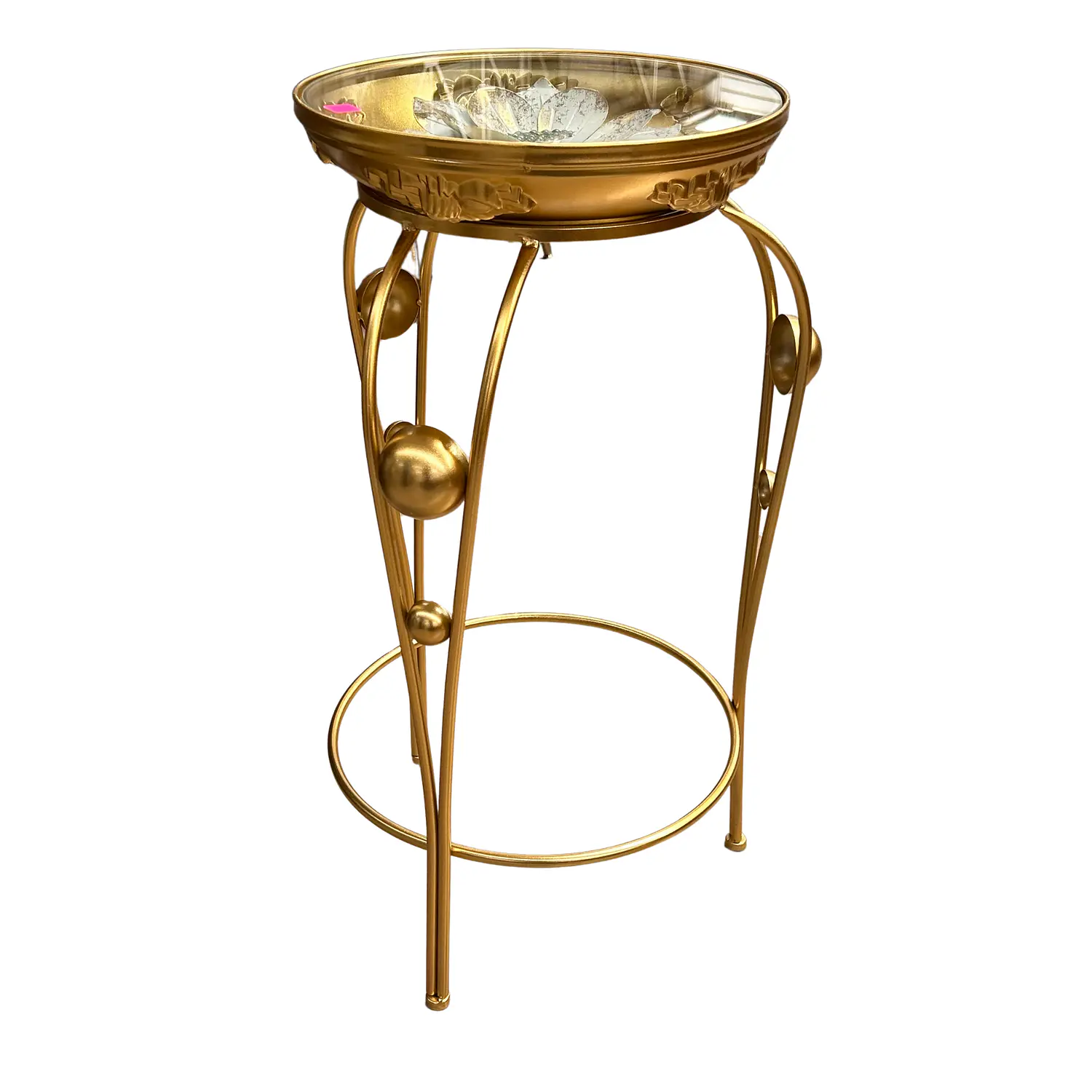 Mesas Laterales Doradas 3 Niveles Decorativas Metal 6