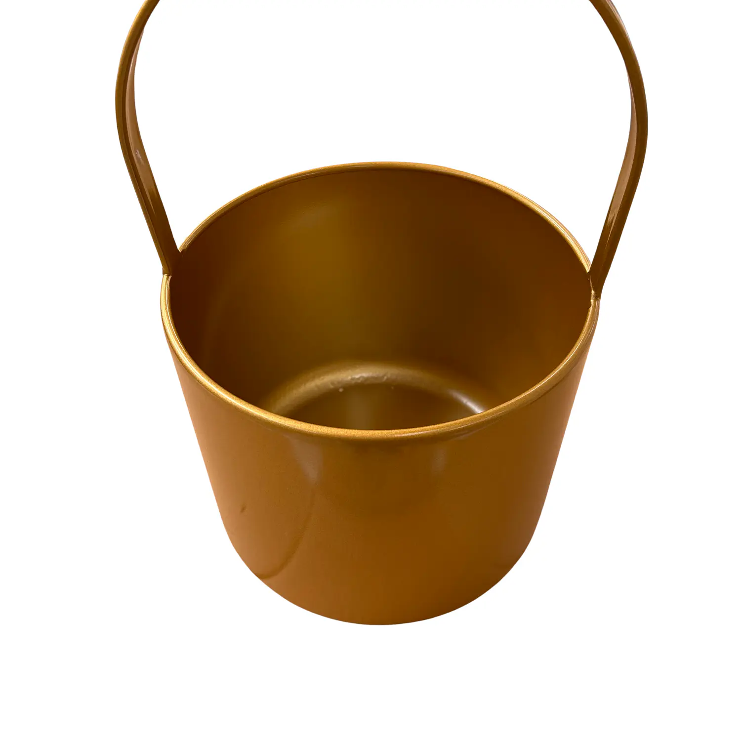 Mesa Lateral Efecto Mármol con Base de Metal Dorado 5