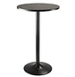 Mesa Alta de Bar Redonda con Base Metálica Negra - Miniatura 4