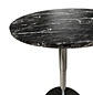 Mesa de Bar Alta Regulable con Tapa Efecto Mármol y Base Cromada - Miniatura 8