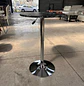 Mesa de Bar Alta Regulable con Tapa Efecto Mármol y Base Cromada - Miniatura 9