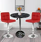 Set Mesa de Bar con Efecto Mármol y 2 Taburetes Regulables de Eco cuero - Miniatura 4