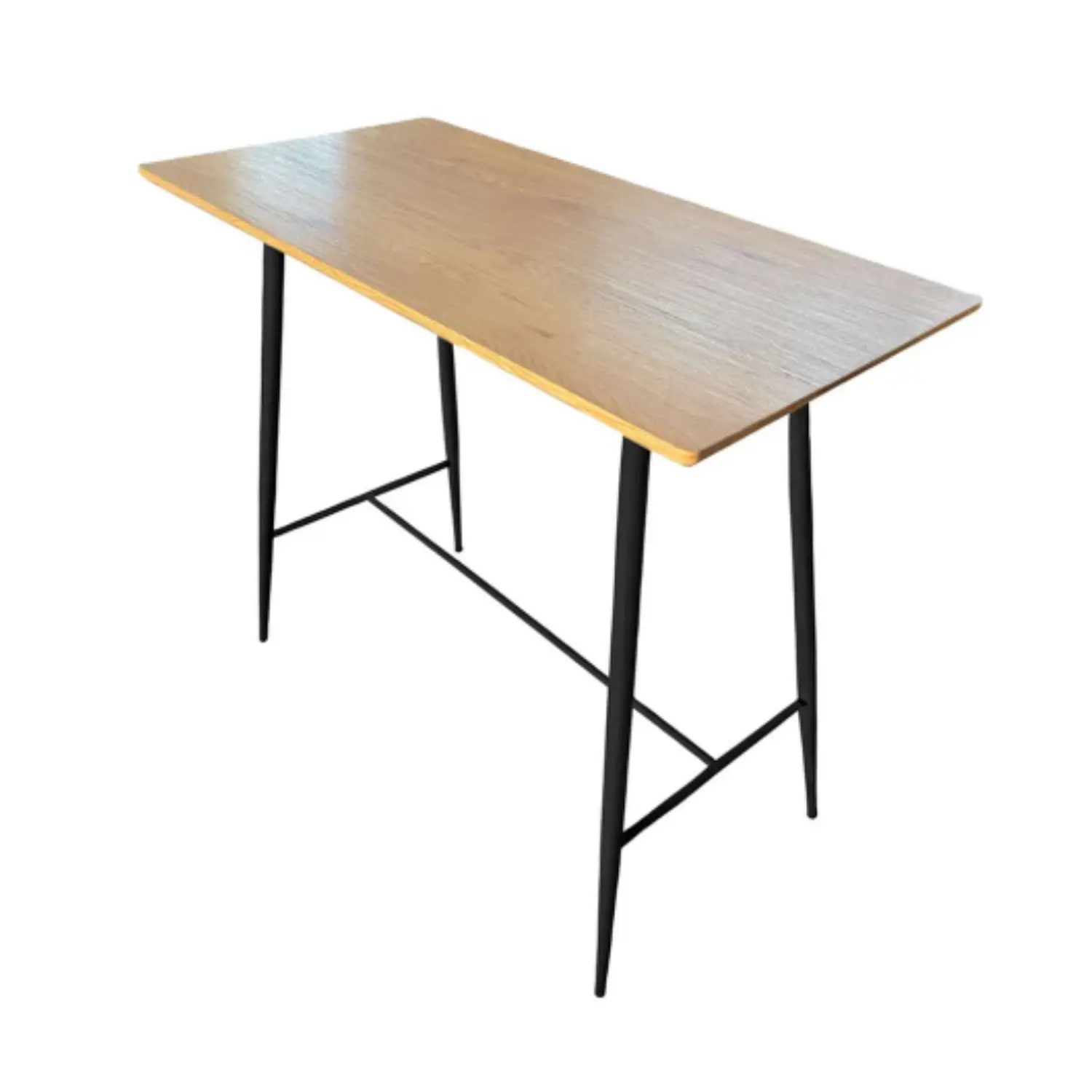 Mesa de Bar Rectangular MDF Moderna con Patas Metálicas 2