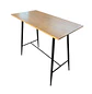 Mesa de Bar Rectangular MDF Moderna con Patas Metálicas - Miniatura 2