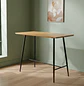 Mesa de Bar Rectangular MDF Moderna con Patas Metálicas - Miniatura 1