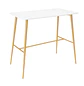 Mesa Bar Rectangular Blanca con Estructura Metálica - Miniatura 7