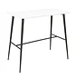 Mesa Bar Rectangular Blanca con Estructura Metálica - Miniatura 5