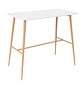 Mesa Bar Rectangular Blanca con Estructura Metálica - Miniatura 2