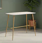 Mesa Bar Rectangular Blanca con Estructura Metálica - Miniatura 6
