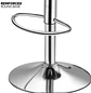 Set 2 Taburetes de Bar Ajustables en Eco Cuero con Base Cromada - Miniatura 12