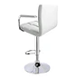 Taburete de Bar Giratorio con Apoya Brazos Base Cromada Ajustable - Miniatura 3