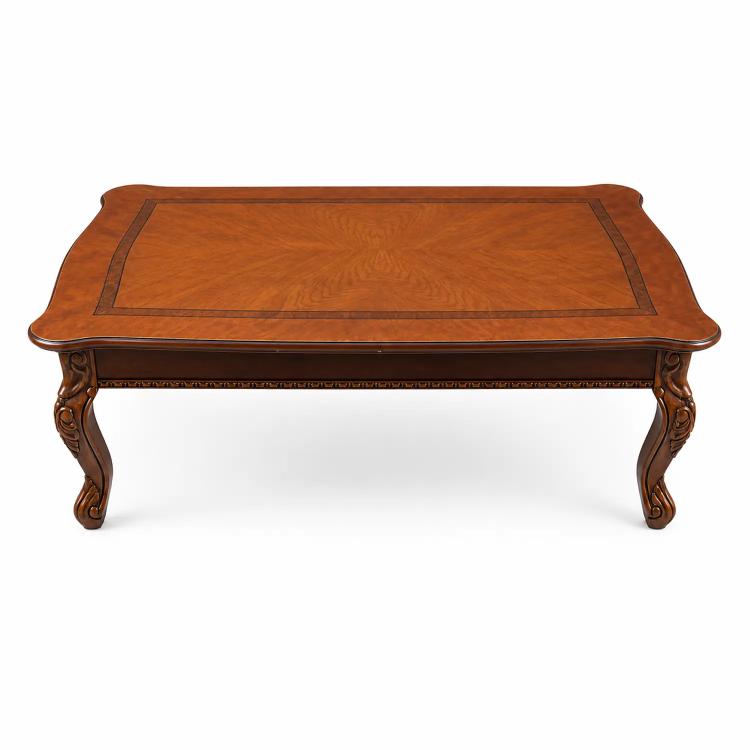 Mesa de Centro Clásica Roble Americano Madera Sólida 140x80 4