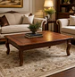 Mesa de Centro Clásica Roble Americano Madera Sólida 140x80 - Miniatura 1