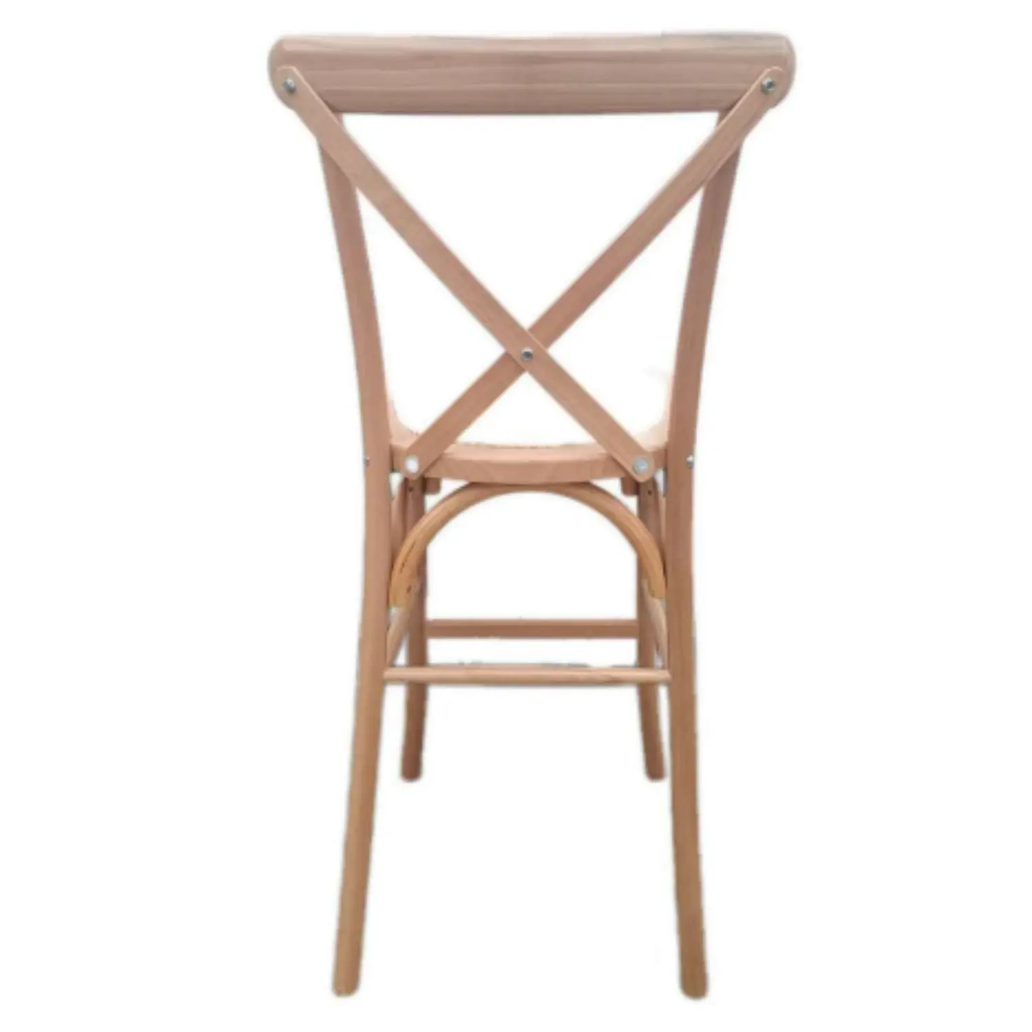 Taburete Bar Crossback Madera Haya Asiento Ratán 3