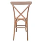 Taburete Bar Crossback Madera Haya Asiento Ratán - Miniatura 3