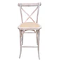 Taburete Bar Crossback Madera Haya Asiento Ratán - Miniatura 6