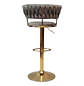Taburete Bar Queen Dorado Ajustable en Velvet - Miniatura 7