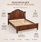 Cama Madera Cinthya Roble Americano Clásico - Miniatura 3