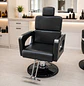Sillón de Barbería Profesional Reclinable con Base Cuadrada y Hidráulica  Atlas Pro - Miniatura 1