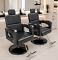 Sillón de Barbería Profesional Reclinable con Base Cuadrada y Hidráulica  Atlas Pro - Miniatura 3