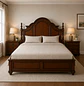 Cama King Roble Americano Madera Maciza con Somier de Pino - Miniatura 14