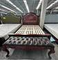 Cama de Madera Capitoné Caoba Dos Plazas y King  - Miniatura 8