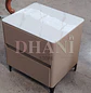 Velador Beige Moderno 2 Cajones MDF Efecto Mármol - Miniatura 4
