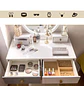 Tocador Blanco con Espejo LED y Cajones Moderno con Asiento - Miniatura 12