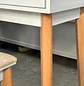Tocador Blanco con Espejo LED y Cajones Moderno con Asiento - Miniatura 13