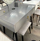 Tocador Gris con Espejo LED Ovalado con Base Metálica y Asiento  - Miniatura 4