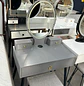 Tocador Gris con Espejo LED Ovalado con Base Metálica y Asiento  - Miniatura 10