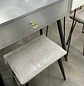 Tocador Gris con Espejo LED Ovalado con Base Metálica y Asiento  - Miniatura 11