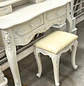 Tocador Vintage Blanco con Espejo Incluye Asiento - Miniatura 7