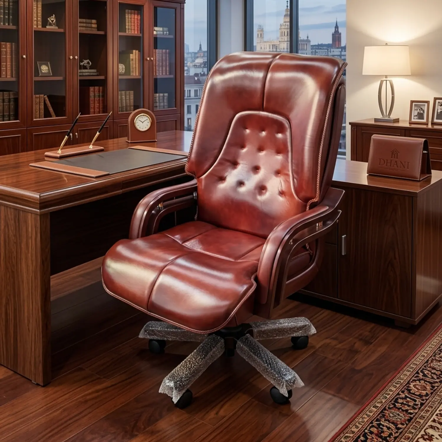 Silla de Escritorio Gerencial Capitoné Ergonómica Ejecutiva Premium para Oficina y Home Office 1