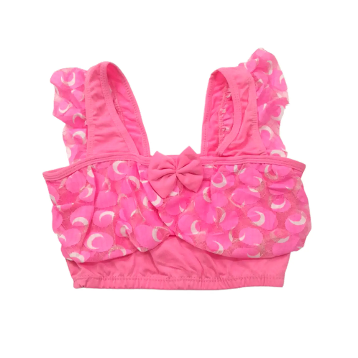 Traje de Baño Infantil Rosa con Vestido y Pantaloncillo para Niña UV 7