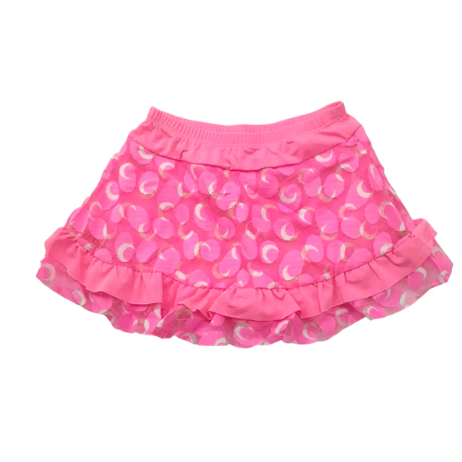 Traje de Baño Infantil Rosa con Vestido y Pantaloncillo para Niña UV 8