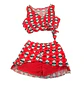 Traje de Baño Niña 2 Piezas con Short Lycra Rojo Talla M - Miniatura 4